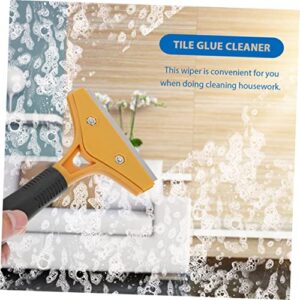 Unomor 1pc Ceramic Cleaning Scraper Tile Cleaning Tool Steel Painting Cleaning Scraper Ceramic Scraper Plastic