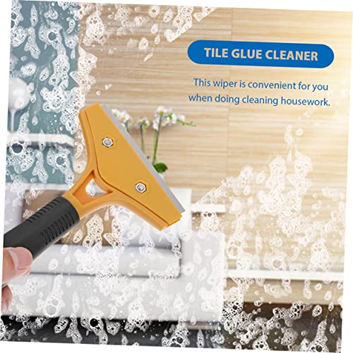 Unomor 1pc Ceramic Cleaning Scraper Tile Cleaning Tool Steel Painting Cleaning Scraper Ceramic Scraper Plastic