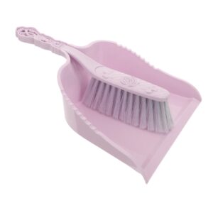 uthclo 1 set desktop cleaning tools mini broom and dustpan set desktop cleaning set mini broom dustpan table cleaning broom hand held dustpan cleaning dustpan household supplies purple