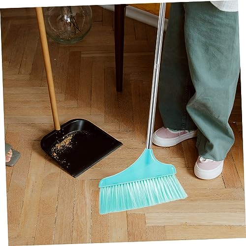 Hoement Home Broom Angle Broom Long Handle Cleaning Broom Office Broom Floor Cleaning Broom Floor Cleaning Tool Outdoor Broom Floor Sweeping Broom Hair Cleaning Broom Sky-Blue Plastic