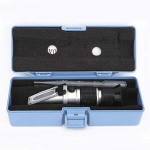 Refractometer Concentration Meter, Handheld Refractometer Hydrometer, 0 to 90% Sugar Test Tool for Most Liquid Sugar Test