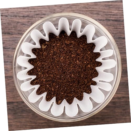 GRIRIW 100 Sheets American Coffee Filter Paper Tea Boiling Filter Coffee Espresso Cold Brew Coffee Filter Loose Tea Filter Milk Strainer Kung Fu Tea Filter Cup Coffee Machine Filter White