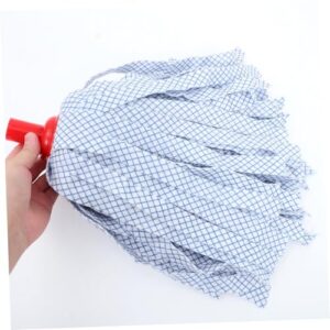 GARVALON 2pcs Mop Replacement Head Commercial Mop Head Cleaning Accessories Commercial Cut End Cotton Mop Clip Style Mop Accessories Cloth Mop Refill Non-Woven Mop Heads Mops