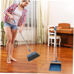 BEBEMOKO 1 Set Household Supplies Stable Dustpan House Cleaning Tool Trash Cleaning Tool Floor Cleaning Broom Home Cleaning Dustpan Dust Sweeper Standing Room Cleaning Broom Stainless Steel