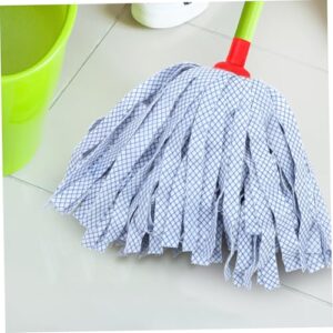 GARVALON 2pcs Mop Replacement Head Commercial Mop Head Cleaning Accessories Commercial Cut End Cotton Mop Clip Style Mop Accessories Cloth Mop Refill Non-Woven Mop Heads Mops