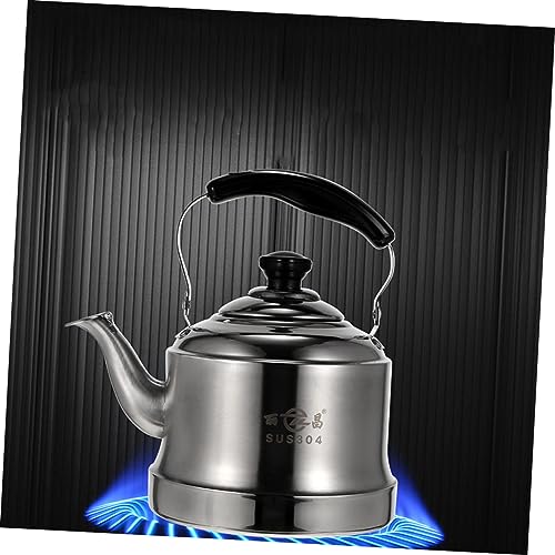 GRIRIW 1pc Stainless Steel Kettle Coffee Espresso Machine Kitchen Gadget Water Boiling Kettle Insulated Coffee Home Tea Kettle Espresso Coffee Machines Stainless Steel Water Kettle Silver