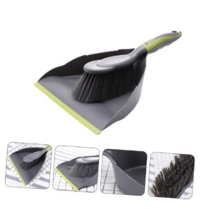 SOESFOUFU 1 Set Broom Cleaning Brush Cleaning Shovel Duster Mini Broom Dustpan Pet Hair Broom Cage Waste Cleaning Tool Gap Cleaning Broom Desktop Cleaning Brush Whisk Clean Keyboard Pp Green