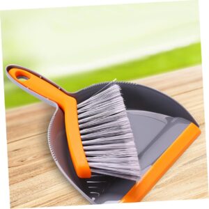 BUTIFULSIC Mini Broom Mini Cleaner Floor Cleaner Dust Cleaning Table Sweep Broom Vacuum Cleaner Broom Keyboard Brush Cleaner Floor Broom Blow Dryer Comb Attachment Mocha Master Cleaner Orange