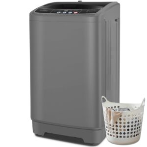 nictemaw portable washing machine 17.8lbs large capacity portable washer machine with 10 programs and 8 water levels selections, 2.4 cu.ft small washing machine for apartment, home, dorms, rv