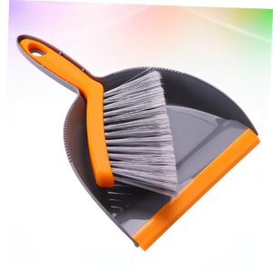 BUTIFULSIC Mini Broom Mini Cleaner Floor Cleaner Dust Cleaning Table Sweep Broom Vacuum Cleaner Broom Keyboard Brush Cleaner Floor Broom Blow Dryer Comb Attachment Mocha Master Cleaner Orange