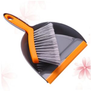 BUTIFULSIC Mini Broom Mini Cleaner Floor Cleaner Dust Cleaning Table Sweep Broom Vacuum Cleaner Broom Keyboard Brush Cleaner Floor Broom Blow Dryer Comb Attachment Mocha Master Cleaner Orange