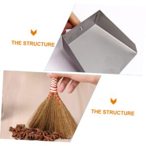 SKISUNO 1 Set Mini Broom Set Floor Broom Multi-Function Mini Dustpan Table Brush Mini Cleaning Broom Miniature Dustpan and Brush Household Table Broom Dust Pan Toy Small Table Broom Wooden