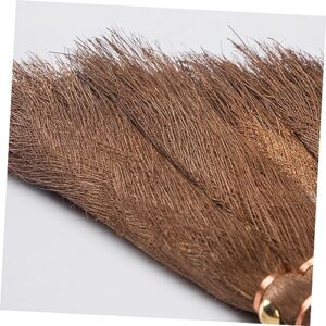 PLAFOPE Natural Sweeping Accessories Small Natural Whisk Broom Mini Broom Hand Handle Broom Small Natural Whisk Sweeping Small Whisk Broom Brooms Cage Cleaner Desktop Cleaning Tools Wooden