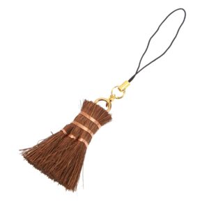 hapinary small broom pendant straw broom broom small hand broom small cleaning broom tea cup duster hand broom for tea ceremony small palm broom tea ceremony broom pooter brown silk