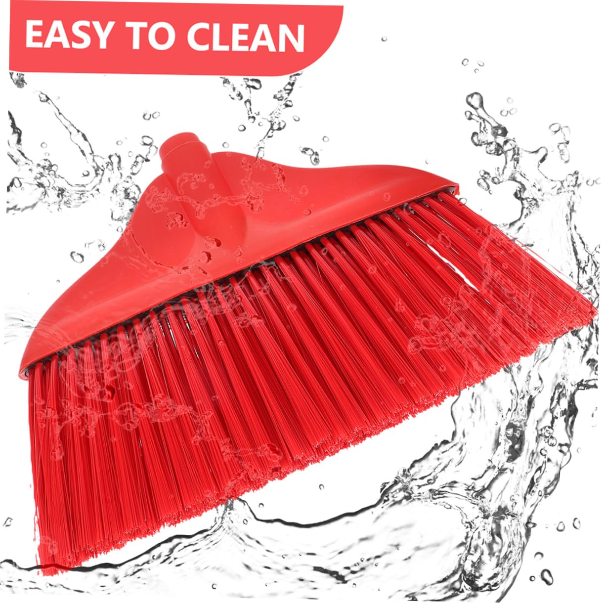 TOBBOMEY 2pcs Plastic Broom Head Outdoor Broom Head Floor Broom Head Broom Replacement for Broom Refill Broom Head Sweeper Head for Clean Home Accessory Household Broom Part Red