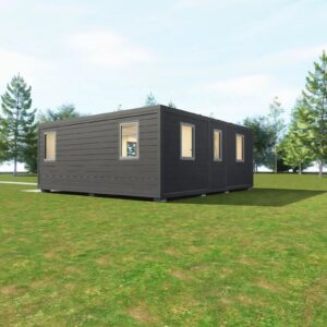 China Factory Luxury 2 Bedroom 20Ft Prefab Extendable House Granny Flat