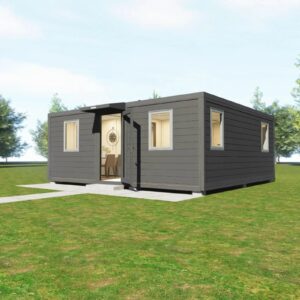 china factory luxury 2 bedroom 20ft prefab extendable house granny flat