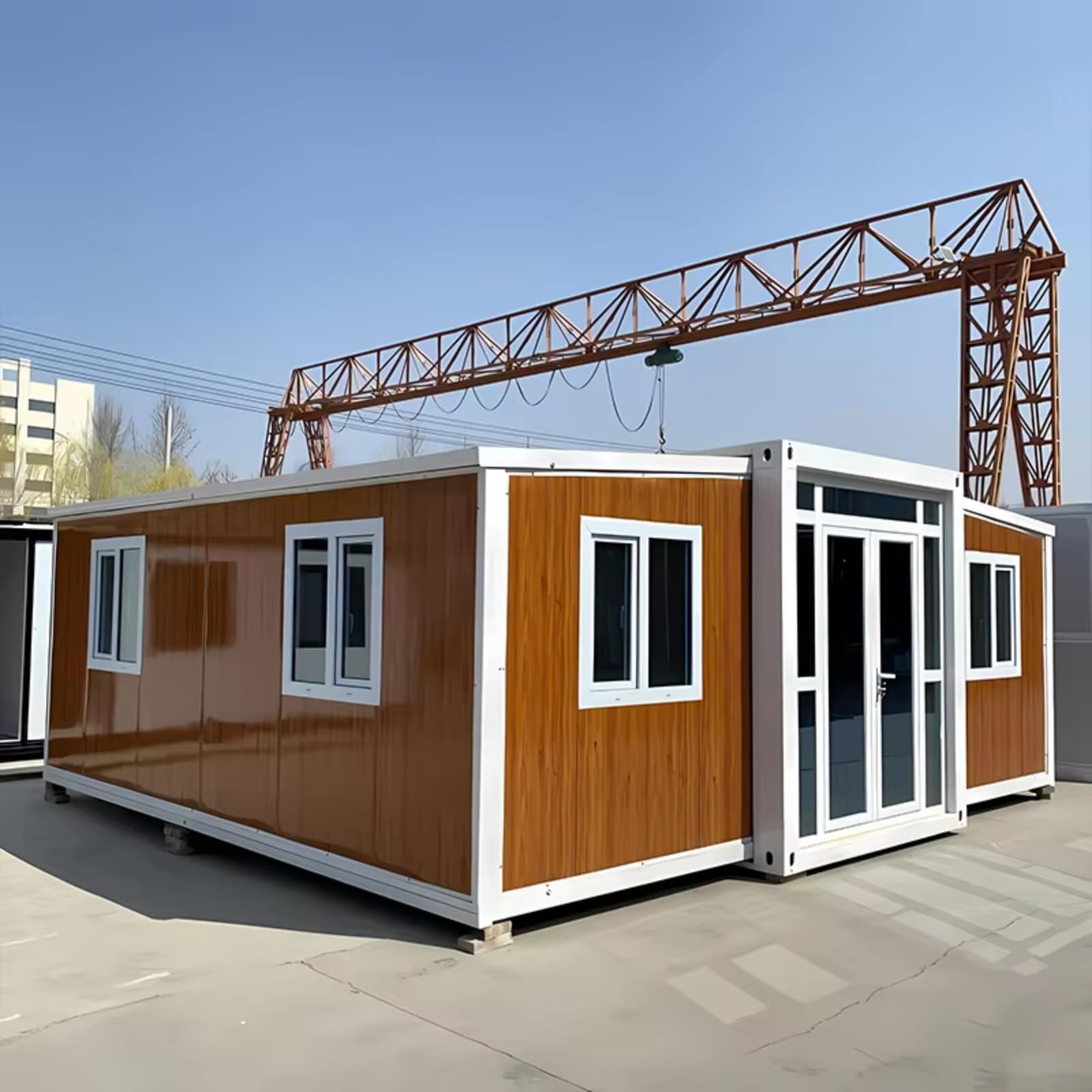 Folding Expandable Container House with 3 Bedrooms–Modular Design for Easy Setup and Transportation, Ideal for Temporary Housing and Recreational Use