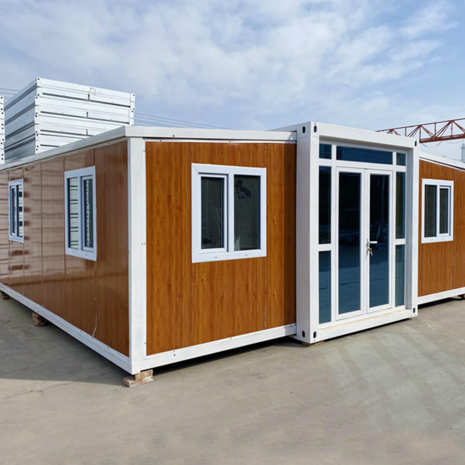 Customized Prefab Expandable Container House Deposit Decoration 20ft Container House 2 Bedroom