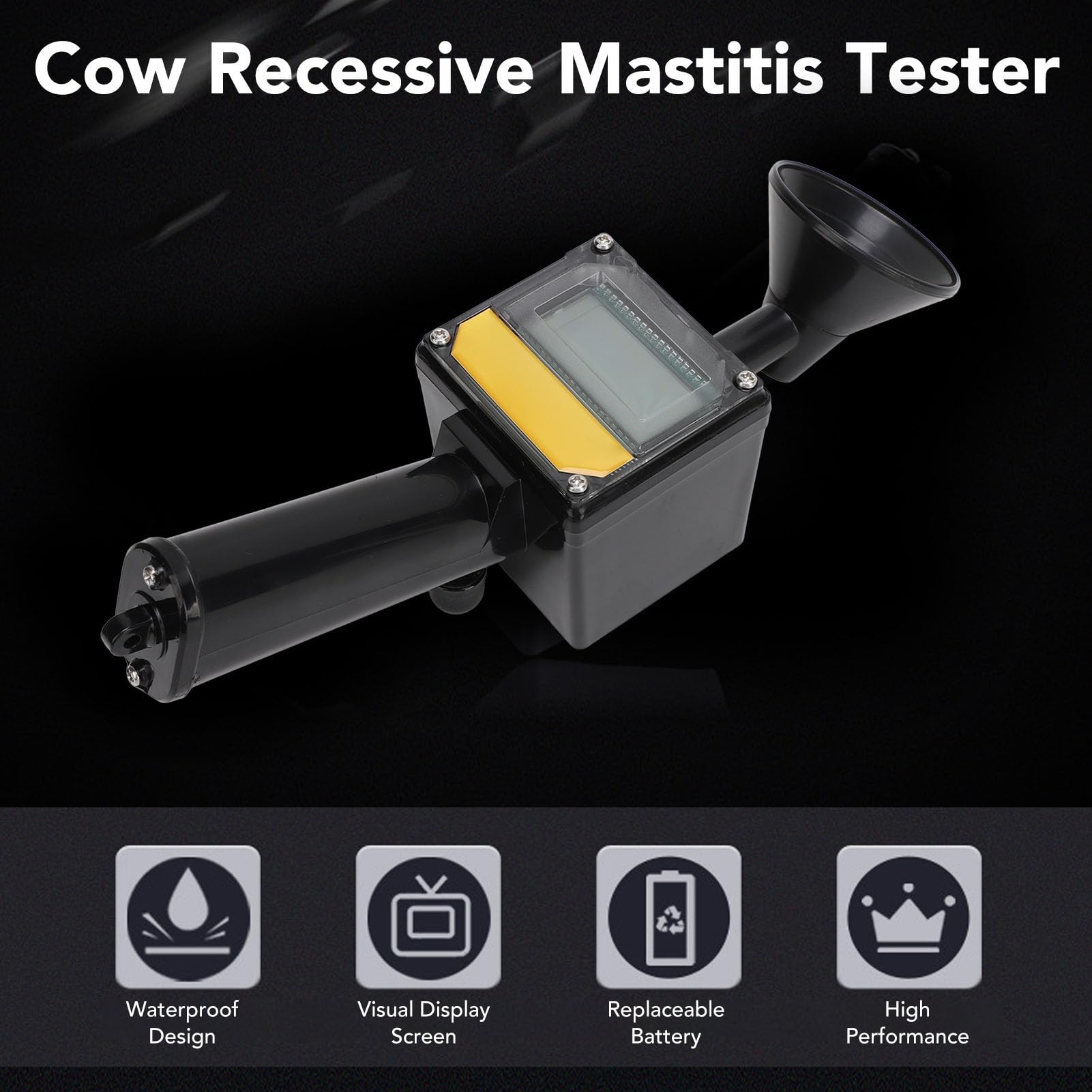 Advanced Cow Mastitis Tester, Fast Detection of Recessive Mammary Gland, Simple Operate with Clear Display for Farmers