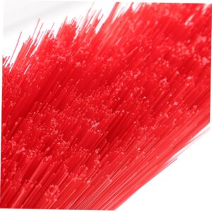 TOBBOMEY 2pcs Plastic Broom Head Outdoor Broom Head Floor Broom Head Broom Replacement for Broom Refill Broom Head Sweeper Head for Clean Home Accessory Household Broom Part Red