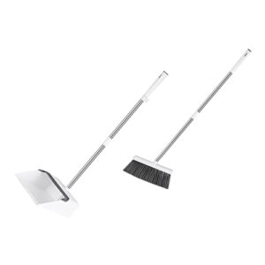 homocono 1 set broom dustpan kit kitchen brooms escobas para barrer piso broom and dustpan outdoor dustpan home cleaning dustpan office broom standing dustpan handled dustpan the pet