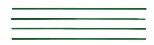 72" High Commercial Green Epoxy Wire Shelving Posts, Pack of 4 Green Epoxy Posts for Wire Shelving Units, 6 Foot High Shelving Posts