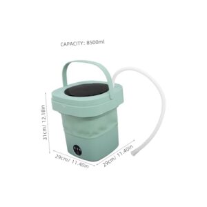 LIFKICH Folding Washing Machine Mini Washer Portable Clothes Washer Small Laundry Machine Washing Machine Foldable Washing Machine Mini Portable Bucket Washing Machine Plastic Green