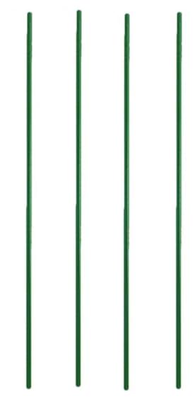 72" High Commercial Green Epoxy Wire Shelving Posts, Pack of 4 Green Epoxy Posts for Wire Shelving Units, 6 Foot High Shelving Posts