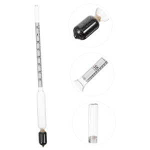 OKUMEYR Hydrometer Liquidometer Liquid Measuring Device Petroleum Meter Liquid Meter Liquid Tester for Liquid Measuring Tools Mud Making Supplies Mud Making Kit for Beginners Glass