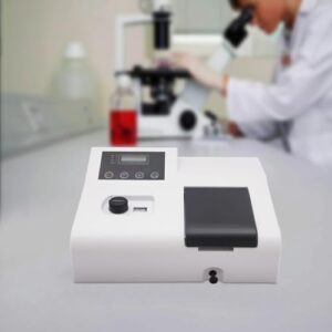 110V Digital Lab Spectrophotometer 721 Visible Spectrophotometer w/LCD Display 350-1020nm Tungsten Lamp Lab Analytical Equipment