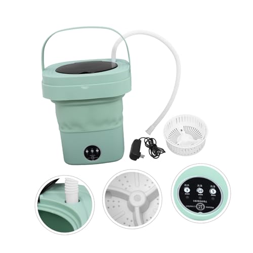 LIFKICH Folding Washing Machine Mini Washer Portable Clothes Washer Small Laundry Machine Washing Machine Foldable Washing Machine Mini Portable Bucket Washing Machine Plastic Green