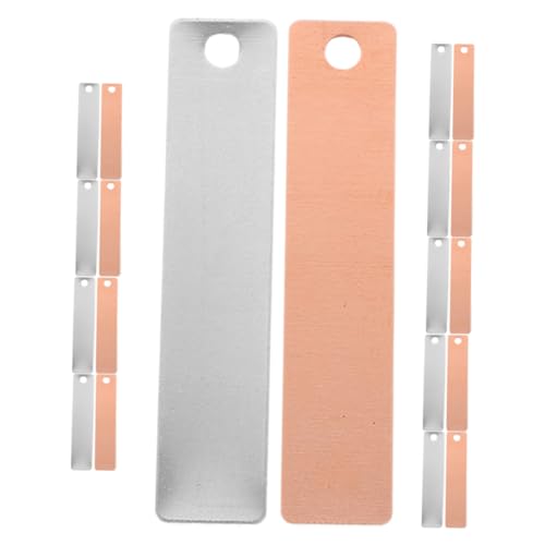 WOONEKY 8 Pairs Battery Electrode Sheet Batteries Copper Strips Fruit Battery Experiment Supplies Electrode Materials Electrode Strips Electrode Strip for Experiment Copper Plate Zinc