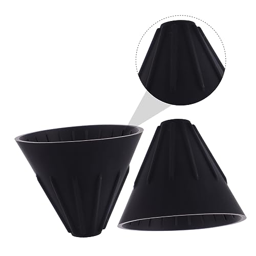 GLSTOY 2 Pcs Coffee Funnel Tea Strainer Espresso Coffee Maker Coffee Filter Holder Expresso Coffee Drip Cone Filter Coffee Dripper Filter Espresso Grounds Coffee Drippers Black