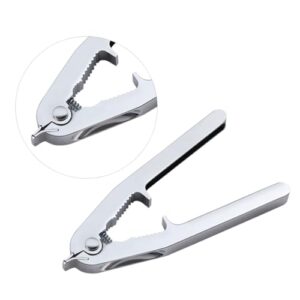 VOSAREA Clam Opening Tool Meat Grinder Clam Opening Pliers Clam Opener Clam Opening Clip Clam Pliers Silver