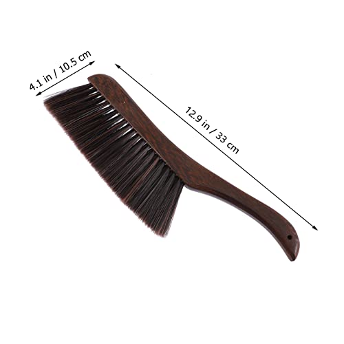 COOLHIYA 1pc Sweeping Brush Woodworking Brush Carpet Cleaner Brush Craft Broom Toy Clothes Brush Mini Duster Mini Sweep Cleaner Mini Whisk Sweeping Soft Bristle Broom Imitation Mane Coffee