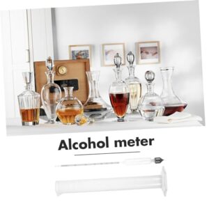 OKUMEYR 1 Set Wine Making Kit Daily Use Graduated Cylinder Stills for Distilling Moonshine Triple Scale Hydrometer Household Measuring Tube Hydrometer for Beer Brewing Alcohol Meter Glass