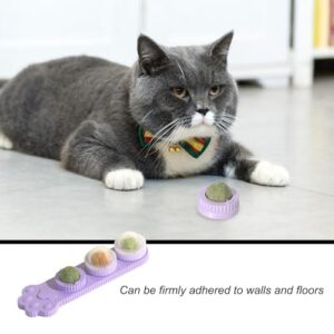 Catnip Chew Toys, Kitten Catnip Balls, Cats Balls Treats Set, Cat Teeth Cleaning Toys, Natural Catnip Balls, Engaging Catnip Playthings, Fun and Interactive Toy for Cats