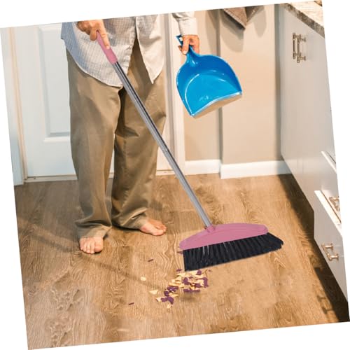 Zerodeko 2pcs Stainless Steel Broom Deck Scrub Brush Brooms Household Broom Indoor Broom Garbage Broom Patio Broom Room Cleaning Broom Heavy-Duty Broom Market Broom Stoop Broom Pink Plastic