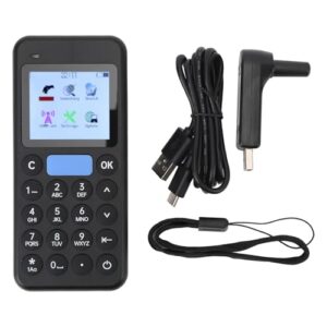 Barcode Reader, User Friendly 2.4 Inch Screen 433 Transfer 1500mAh Battery Portable Handheld QR Barcode Reader USB Data Cable for Shop