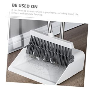 HOMOCONO 1 Set Broom Dustpan Kit Kitchen Brooms Escobas para Barrer Piso Broom and Dustpan Outdoor Dustpan Home Cleaning Dustpan Office Broom Standing Dustpan Handled Dustpan The Pet