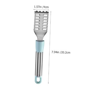 Mikinona 2pcs Fish Scale Planer Potatoe Peeler Fish Skin Cutter Vegetable Cleaner Fish Scraping Tool Cleaning Tools Fish Skinne Scaler Seafood Tools Cordless Fish Scaler Stainless Steel