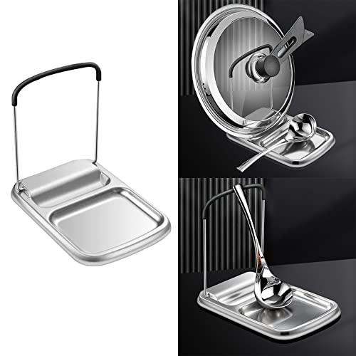 ljhnba Stainless Steel Pot Lid Rack Stand Holder for Cabinet Countertop Storage for Home and Kitchen