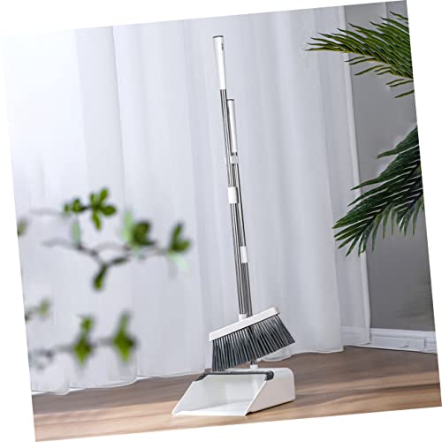 HOMOCONO 1 Set Broom Dustpan Kit Kitchen Brooms Escobas para Barrer Piso Broom and Dustpan Outdoor Dustpan Home Cleaning Dustpan Office Broom Standing Dustpan Handled Dustpan The Pet