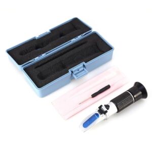 automotive antifreeze refractometer rha-503atc for coolants, anti freezing fluids, battery electrolyte & engine fluids testing, -50°c to 0°c range with atc