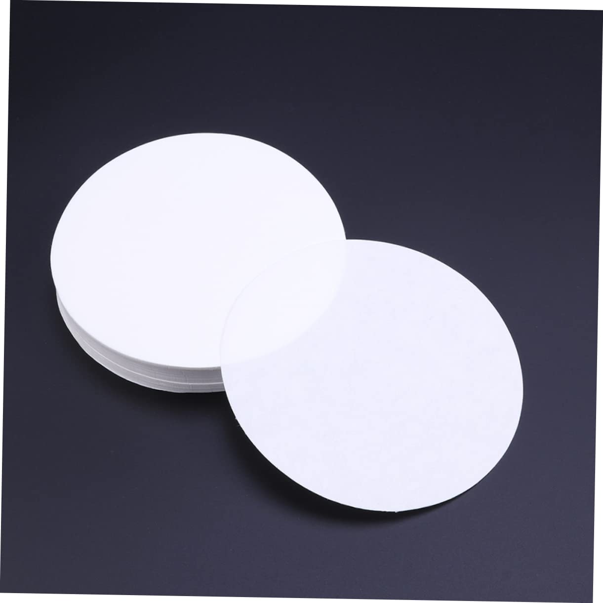 FUNOMOCYA 200pcs Medium Flow Rate Filter Paper Fine Filter Paper Grade Paper Strip Discs Filter Paper Funnel Filter Paper Filtration Paper Cellulose Filter Paper Sand Filter Clamp to White