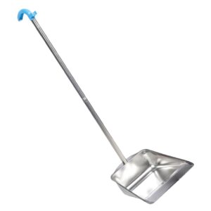 homocono stainless steel garbage bin thicken dustpan outdoor dust pan commercial dustpan room cleaning shovel long handle dustpan stand up dustpan kitchen dustpan tin dustpan silver plastic