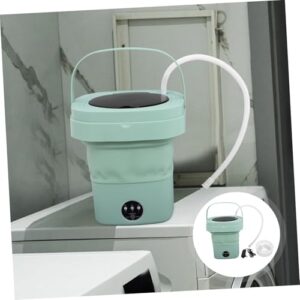 LIFKICH Folding Washing Machine Mini Washer Portable Clothes Washer Small Laundry Machine Washing Machine Foldable Washing Machine Mini Portable Bucket Washing Machine Plastic Green