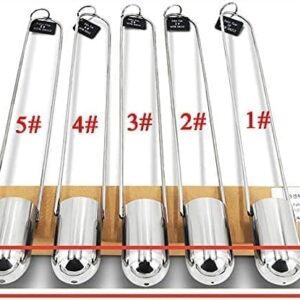 HFBTE Viscosity Cup Viscosity Zahn Cup Kit Viscometer Flow Cup 1#+2#+3#+4#+5# Dip Type 44ml For Pigment Coating Paint Finishes Oil lacquer Paint Ink Varnishes Syrup Etc