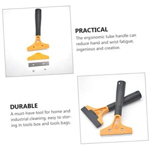 ETHZZLE 1pc Ceramic Cleaning Tool Glass Cleaning Shovel Glass Cleaning Scraper Steel Paint Spatula Plastic